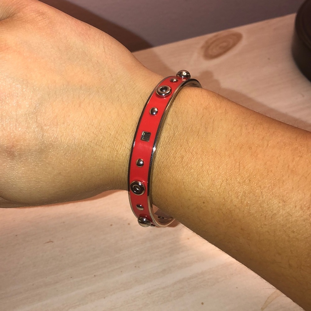 Coach orange bangle bracelet